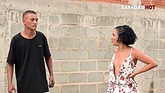 Young Big-Assed Girl Sucking the Bricklayer's Big Black Cock on Construction Site