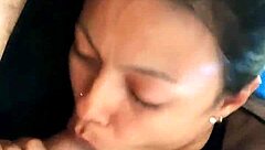 Hot Brunette Takes Big Cock In Deepthroat Oral Juicy Cumshot