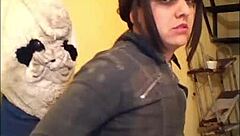 Nickita eloise feels excited in her first daring with 50 cm complete anal experience.