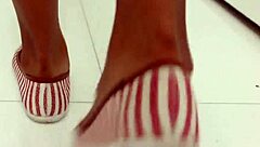 Petite teen slammed hard by comrade in wild bout