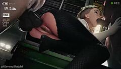 Blonde Stepdaughter Takes Anal In Rough Group Scene