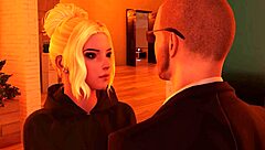 Blonde Stepdaughter Takes Anal In Rough Group Scene