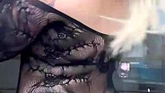 Is Sexy Blonde Pornstar Alina Modelista Ripping Clothes for Femdom Striptease?