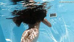 super hot skinny hungarian babe lana swimming