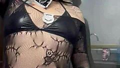 Is Sexy Blonde Pornstar Alina Modelista Ripping Clothes for Femdom Striptease?