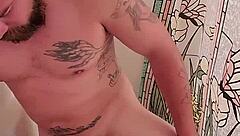 Sonia enjoys a relaxing shower scene