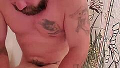 Sonia enjoys a relaxing shower scene