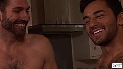 Hot boys in wild gangbang orgy