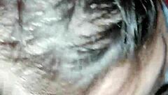 beautiful brunette sucking boyfriends big black cock while friends watch