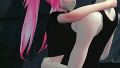 cute vampire sucks you dry blowjob creampie hentai anime