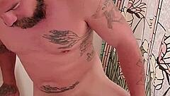 Sonia enjoys a relaxing shower scene