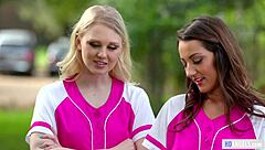 clumsy teen joins team with face sitting