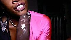 Ebony Milf Slut Sucks Big Black Cock for Intense Facial Cumshot