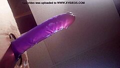 playing with toys in a tight ass scene with trany and dildo