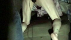 Daynish, the shaved milf, enjoys a private moment of self-pleasure.