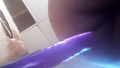 playing with toys in a tight ass scene with trany and dildo