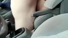 Dogging Housewife Sucks Stranger Cock in Car. Mature BBW Enjoys Wild Ride.