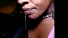 Ebony Milf Slut Sucks Big Black Cock for Intense Facial Cumshot