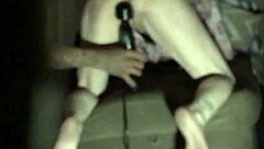 Daynish, the shaved milf, enjoys a private moment of self-pleasure.