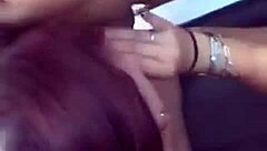 Wife fucked in car outdoors