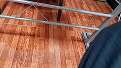 Upskirt Shows Secretary Nataly's Pubic Hairs