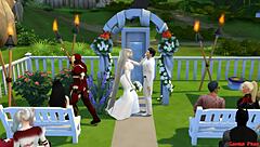 Superman and Supergirl's wedding, bride gets photos, cuckold husband heartbroken in hentai