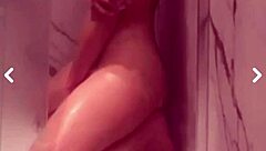 I shave my wet pussy and enjoy a steamy bath