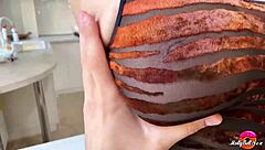 Girl in sexy bodysuit hard pussy fuck and orgasm cumshot pov