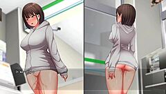 girl likes walking naked at night and masturbates at people's doors - night stroll - part 1 of 3