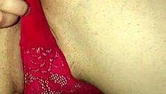 wife rubbing and fingering her wet pussy