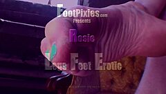 Footpixies network sample: spreading asshole and feet fetish?