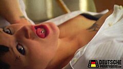 milf pays with her pierced pussy