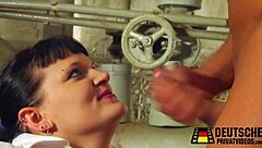 milf pays with her pierced pussy