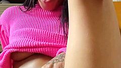 Brazilian Sexy Solo Pussy Play in Reality Show