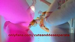 isabela and valery dance, revealing thick camel toes and tight wet pussies