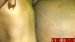 Horny black girl craves monster cock bent over