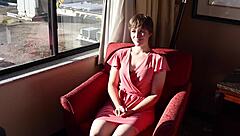 shy teen submits to extreme face fucking with gagging and choking in homemade scene