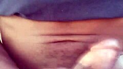 Stroking Big Black Cock And Moaning Outdoors In Homemade Video