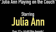 Gorgeous cougar julia ann fingers herself in sexy stockings and heels