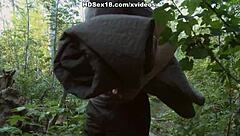 Shaved Pussy Chick Enjoys Rough Sex by the River