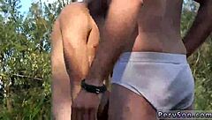 young seaman explores gay outdoor pitstop fun