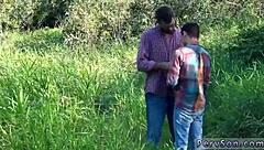 young seaman explores gay outdoor pitstop fun