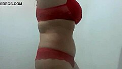 Beautiful Latina Lesbian Dances Seductively At The Club With Friends Around