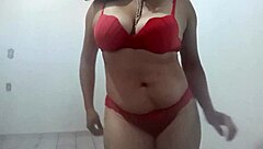 Beautiful Latina Lesbian Dances Seductively At The Club With Friends Around