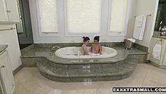 petite gracie green and tara ashley bang hard together