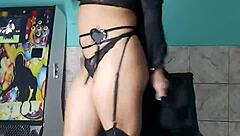 Strip Tease Ends With Cumshot In Eyes