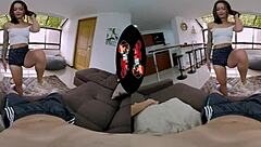 vrlatina - beautiful little 18+ latina in first vr scene