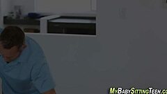 Teenage Babysitter's Unexpected Blowjob Skills Surprise