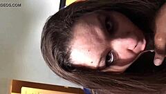 hd beauty gags on black cock while deepthroating in intense face fucking session