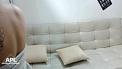 craving my neighbor’s huge cock, i seize every chance for interracial creampie.